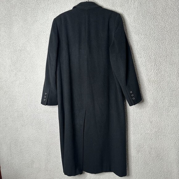 J Percy Marvin Richards Cashmere Overcoat Womens L Black Quiet Luxury Minimalist - Picture 4 of 11